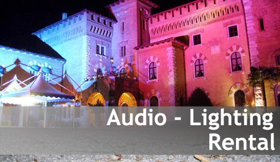 Noleggio audio luci/Rental