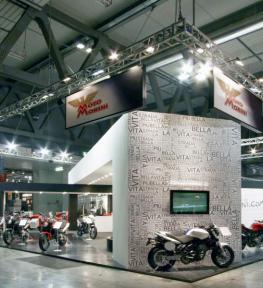 Realizzazione stand fieristico moto Morini