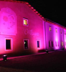 Service luci con illuminazione architetturale e proiezione logo aziendale per meeting