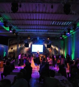 Service audio e luci per matrimonio con illuminazione architetturale