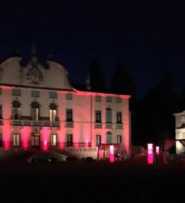 Service luci per illuminazione esterna villa per evento matrimonio