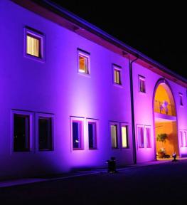 Effetti speciali luci per matrimonio con nomi sposi proiezione murale