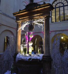 Effetti luci per matrimonio con illuminazione architetturale