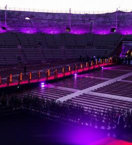 Luci per eventi: Vinitaly 2017, cena di gala di apertura in Arena