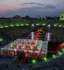 Service luci apertura Vinitaly 2017: cena di gala in Arena