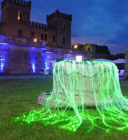 Allestimento audio-luci matrimonio al Castello di Bevilacqua