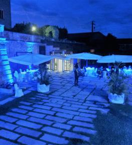 Allestimento luci e audio per matrimonio al Castello di Bevilacqua