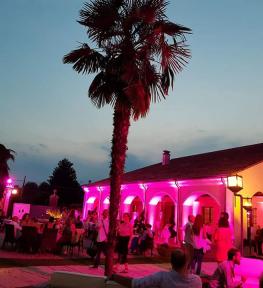 Service luci per evento Rosé in Tenuta San Martino